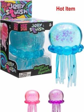 NeeDoh Jelly Squish Sensory Squishy Toy (Color Varies)